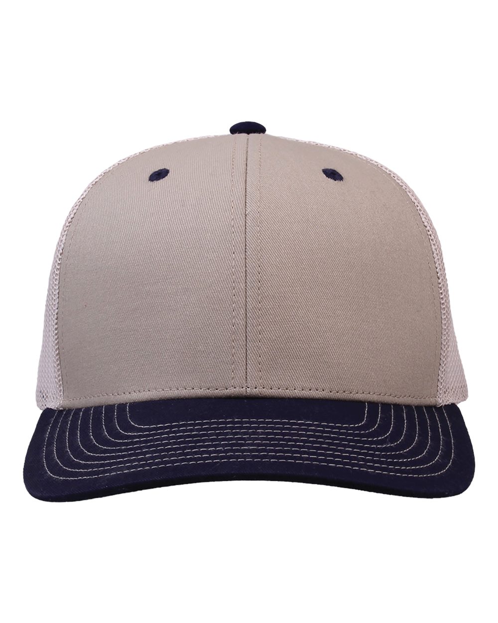 Everyday Trucker Cap - Front - B94495070 - Khaki/ Navy/ Stone