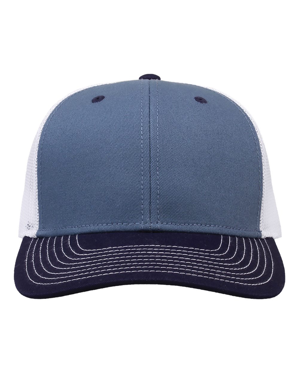Everyday Trucker Cap - Front - B94495080 - Marine Blue/ Navy/ White