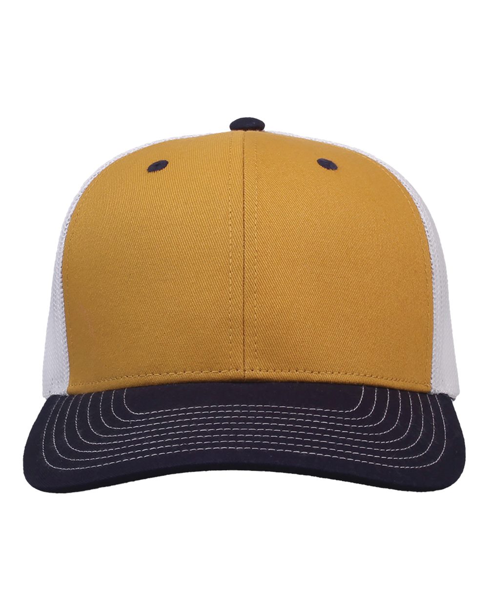 Everyday Trucker Cap - Front - B94495370 - Mustard Yellow/ Navy/ White