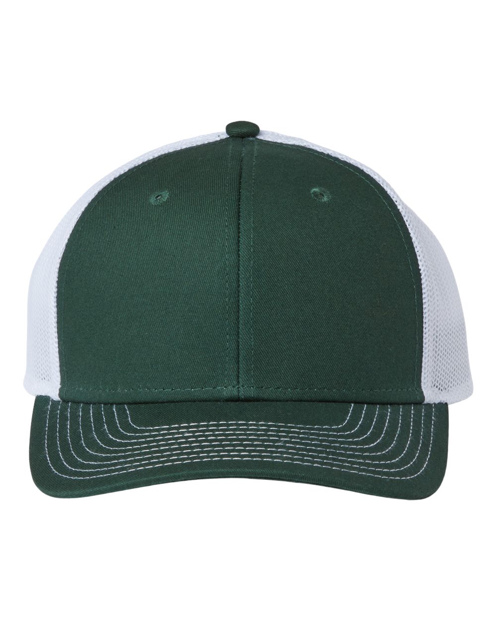 Everyday Trucker Cap - Front - B94495540 - Dark Green/ White