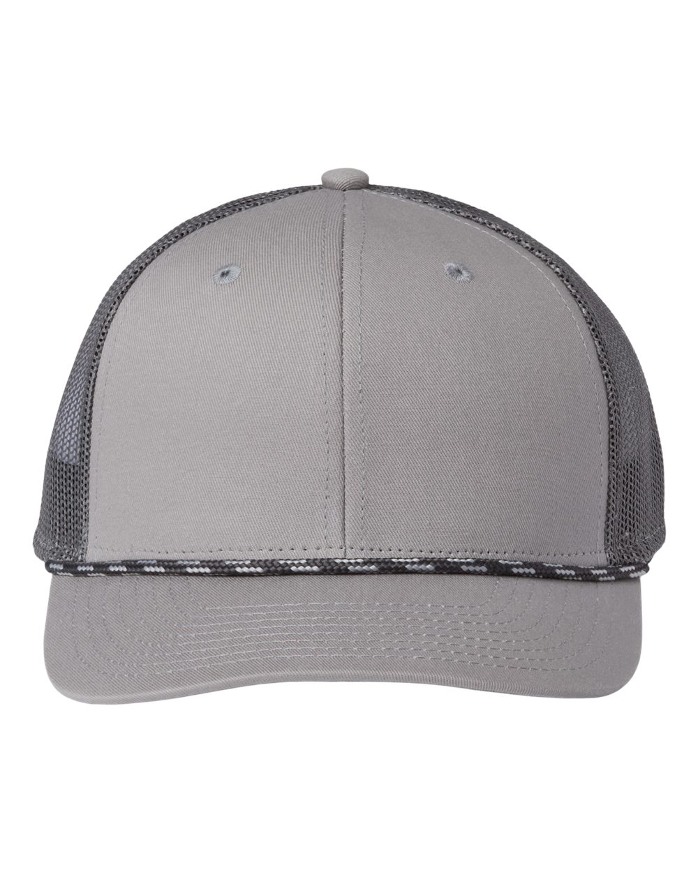 Everyday Rope Trucker Cap - Front - B94595100 - Light Grey/ Charcoal