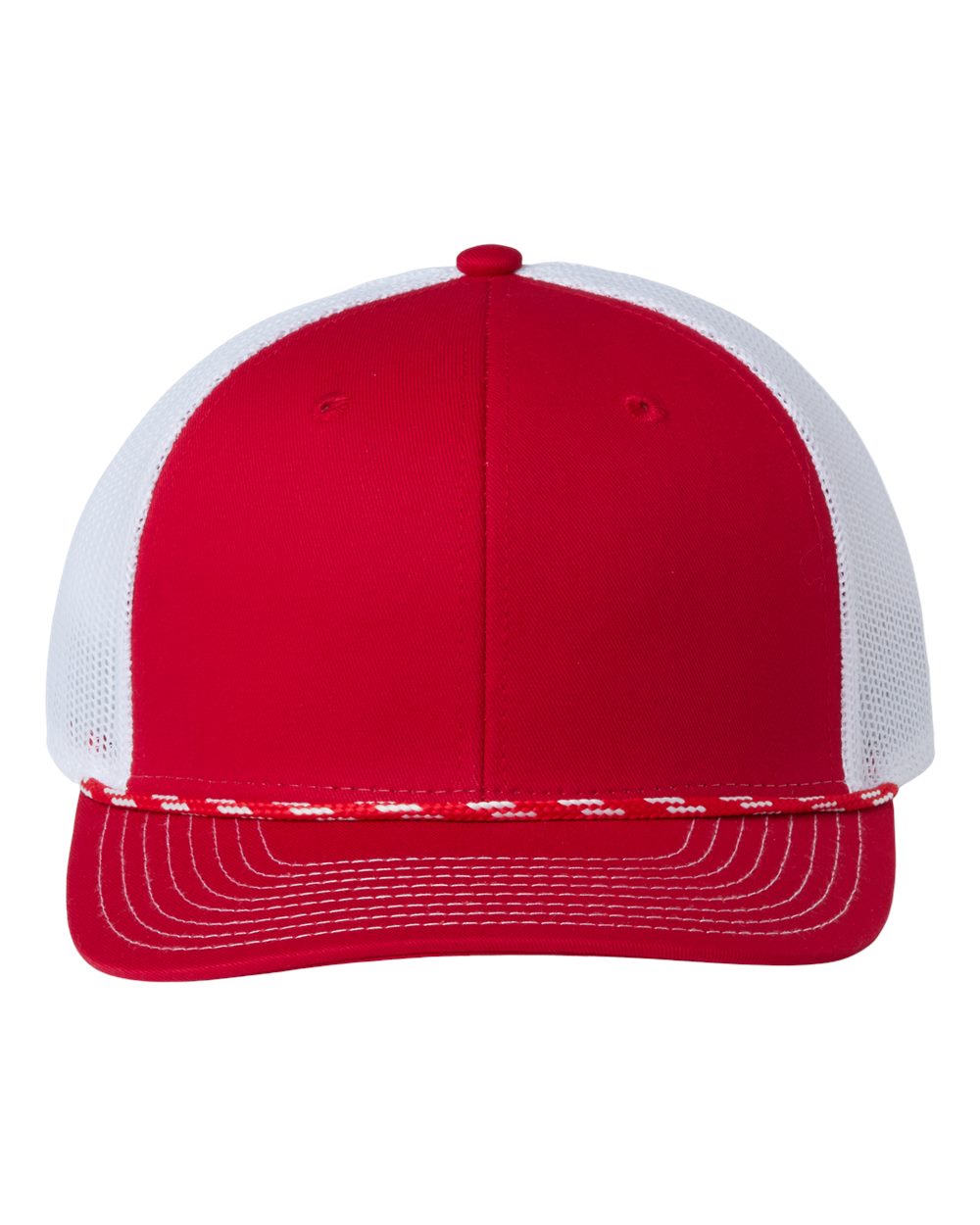 Everyday Rope Trucker Cap - Front - B94595110 - Red/ White