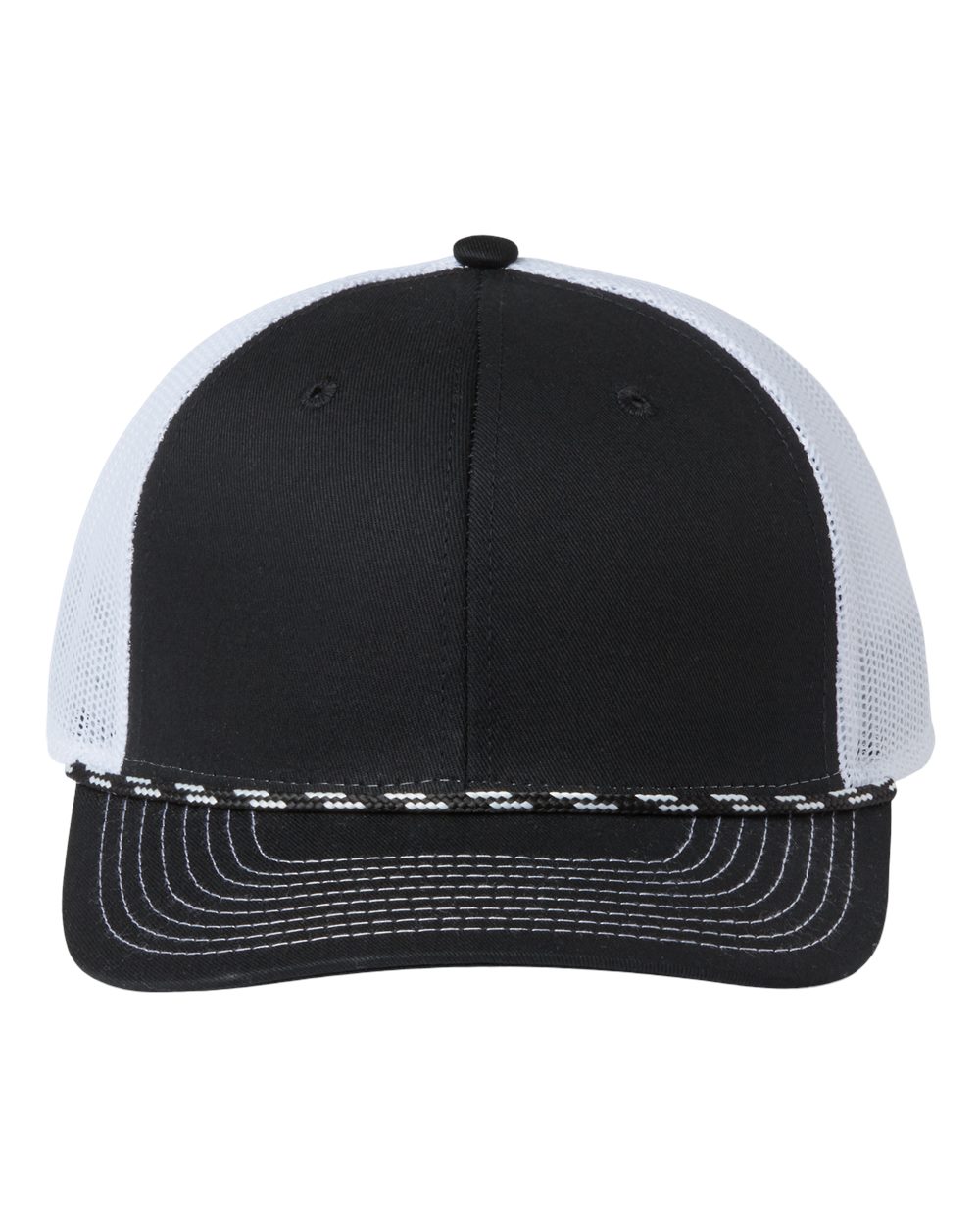 Everyday Rope Trucker Cap - Front - B94595500 - Black/ White