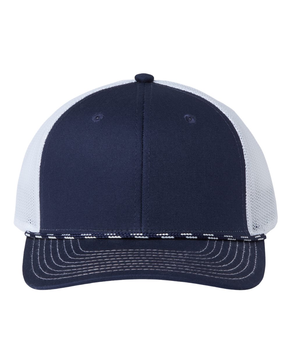 Everyday Rope Trucker Cap - Front - B94595650 - Navy/ White
