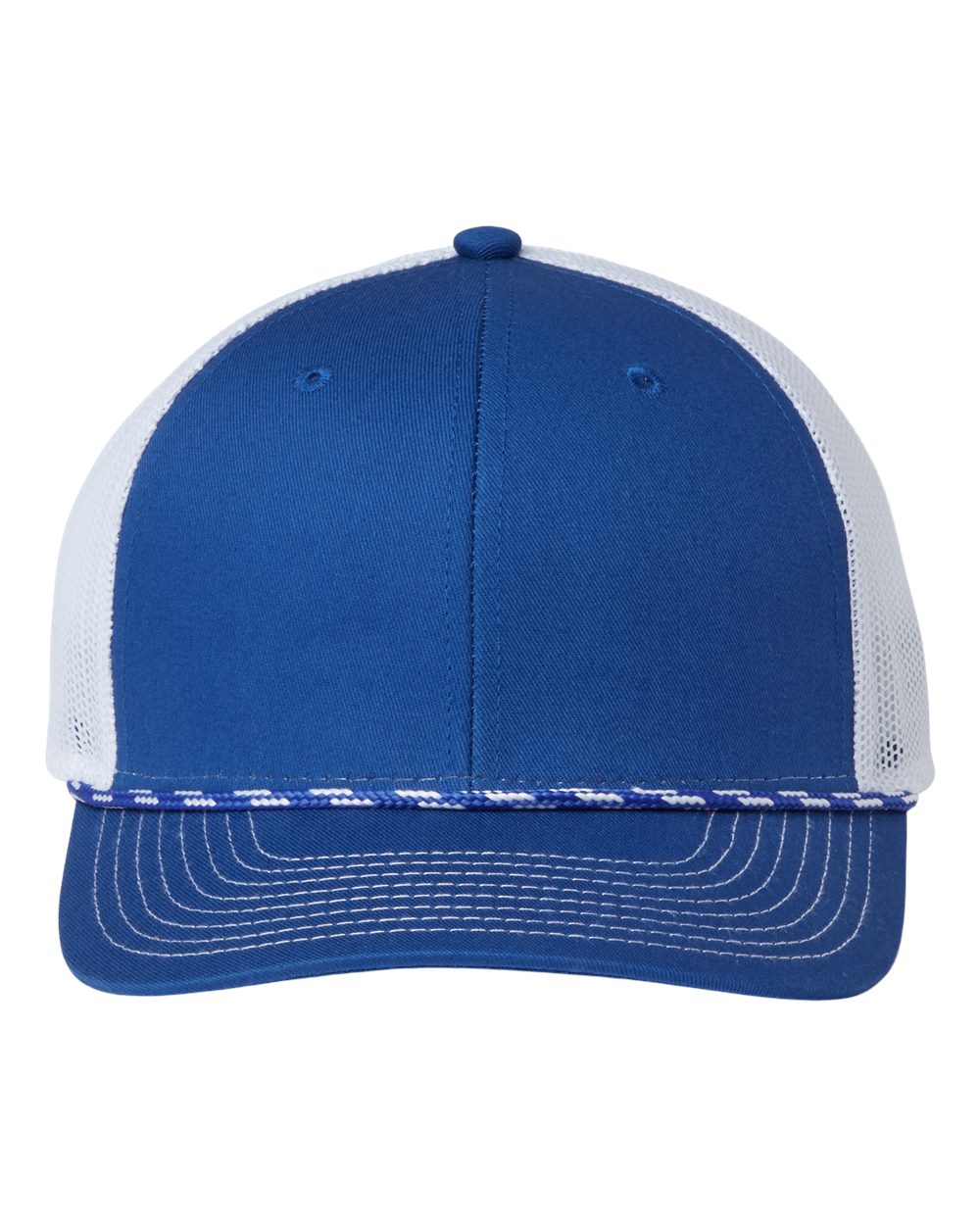 Everyday Rope Trucker Cap - Front - B94595750 - Royal/ White