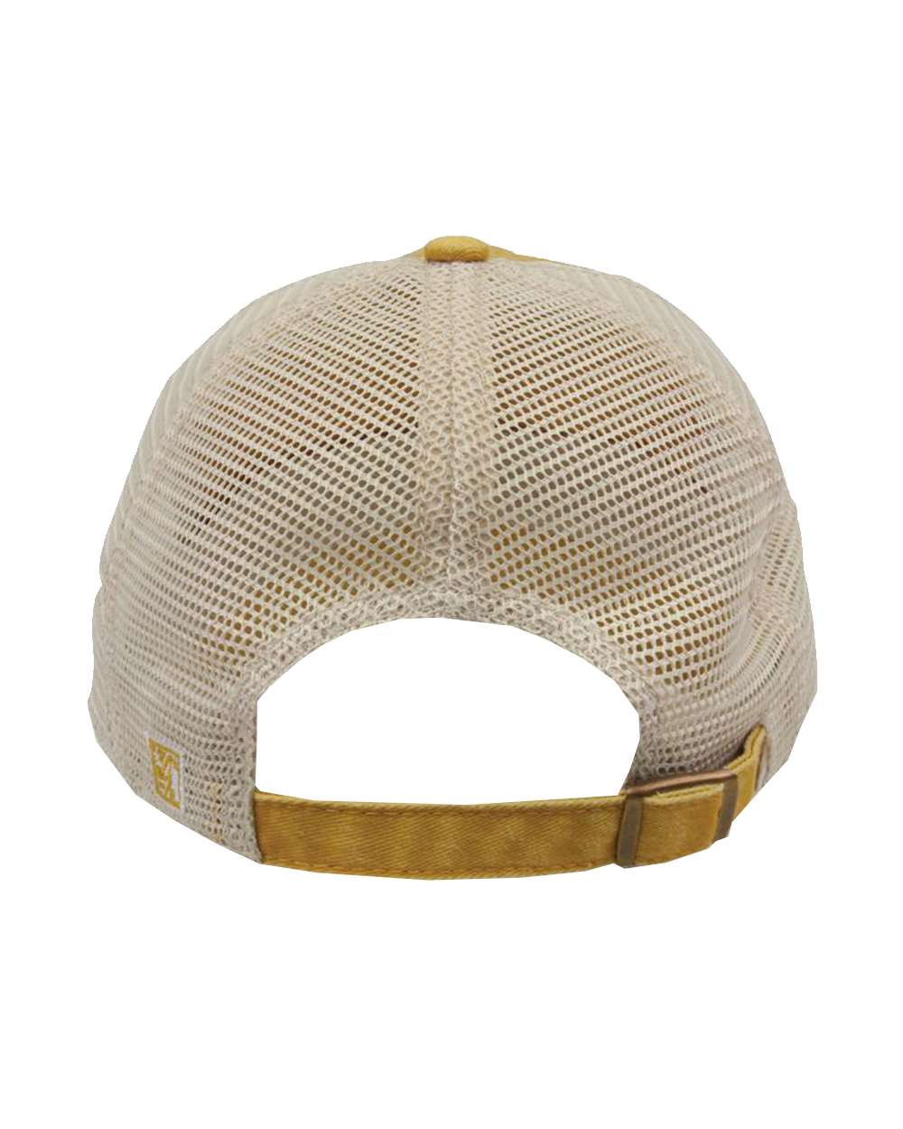 Pigment-Dyed Trucker Cap - Back - B13195120 - Mustard Yellow/ Stone