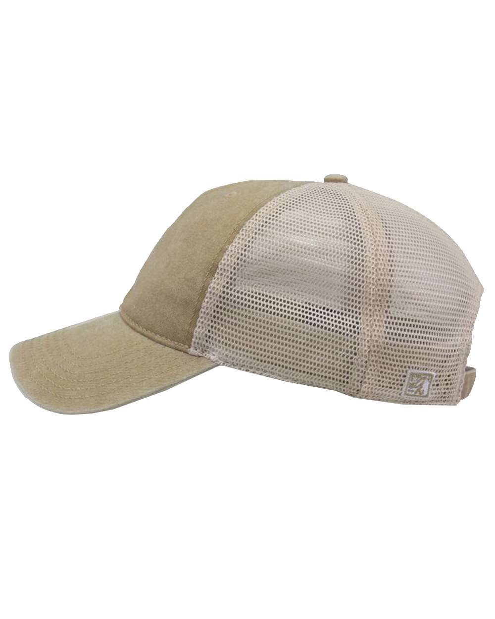 Pigment-Dyed Trucker Cap - DirectSide - B13195240 - Khaki/ Stone