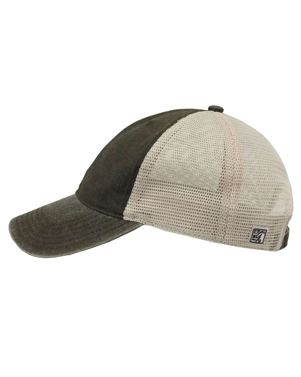 Pigment-Dyed Trucker Cap - DirectSide - B13195540 - Army Green/ Stone