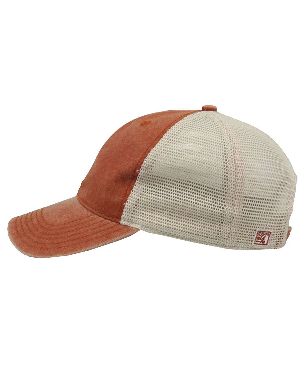 Pigment-Dyed Trucker Cap - DirectSide - B13195660 - Texas Orange/ Stone