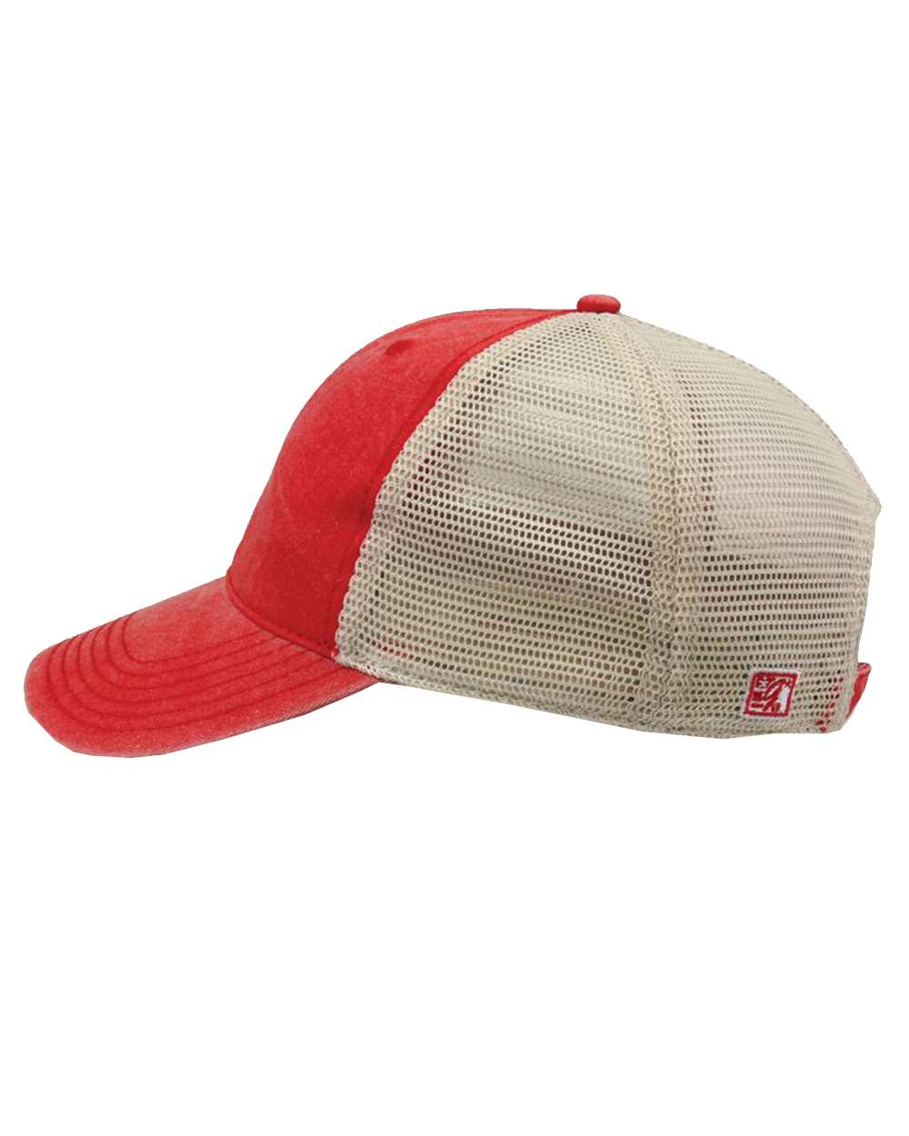 Pigment-Dyed Trucker Cap - DirectSide - B13195700 - Red/ Stone