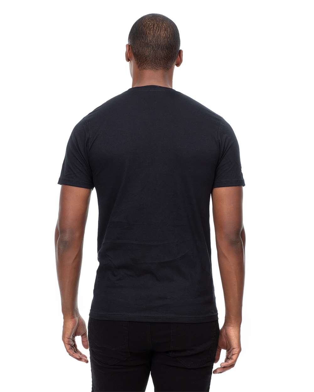 Unisex Epic CVC T-Shirt - OnModelBack - B813E0502 - Solid Black
