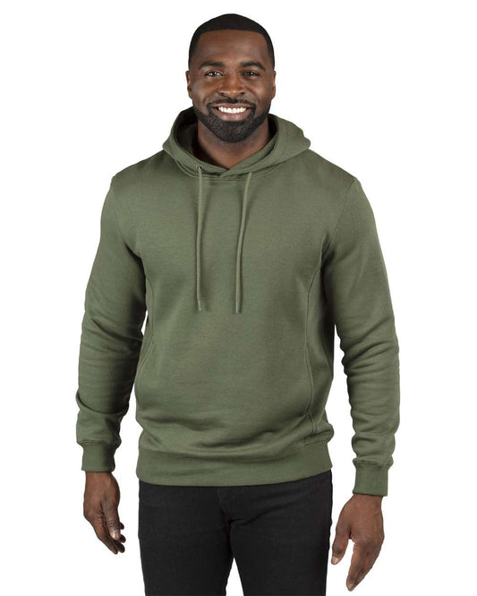 Unisex Ultimate Fleece Pullover Hooded Sweatshirt - OnModelFront - B789E0612 - Army