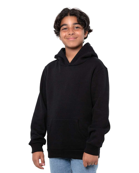 Youth Epic Fleece Pullover Hooded Sweatshirt - OnModelFront - B816E0502 - Black