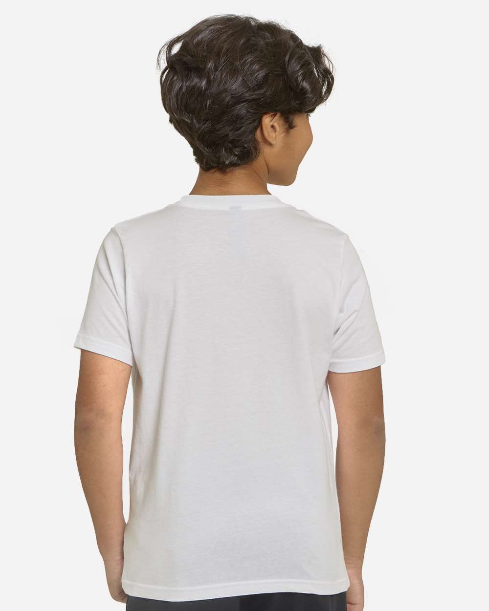 Youth Epic Cotton T-Shirt - OnModelBack - B812E0002 - White