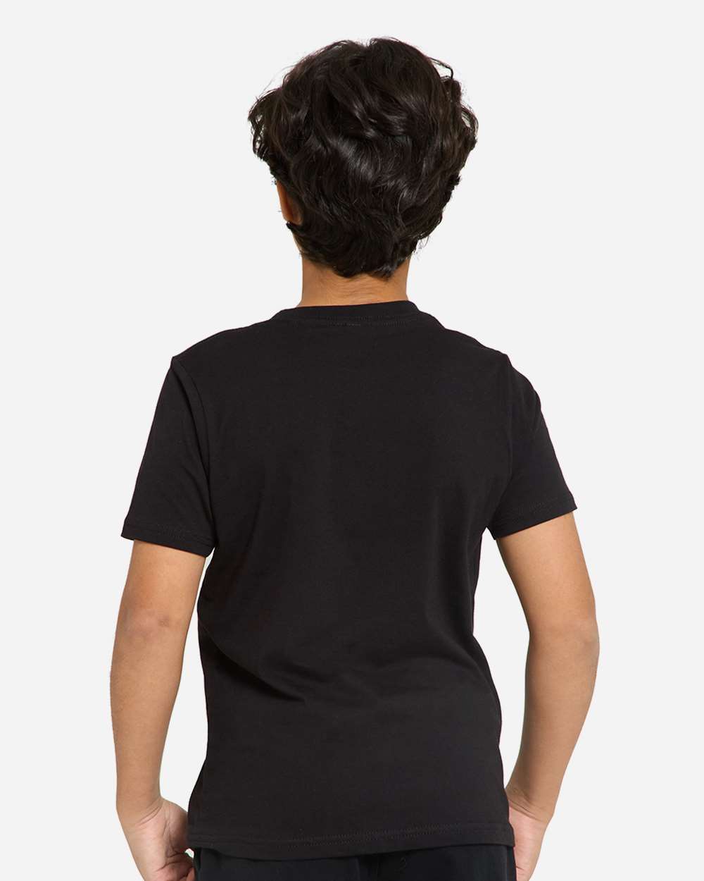 Youth Epic Cotton T-Shirt - OnModelBack - B812E0502 - Black