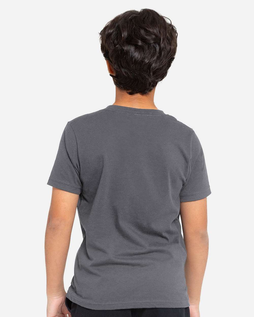 Youth Epic Cotton T-Shirt - OnModelBack - B812E0582 - Charcoal