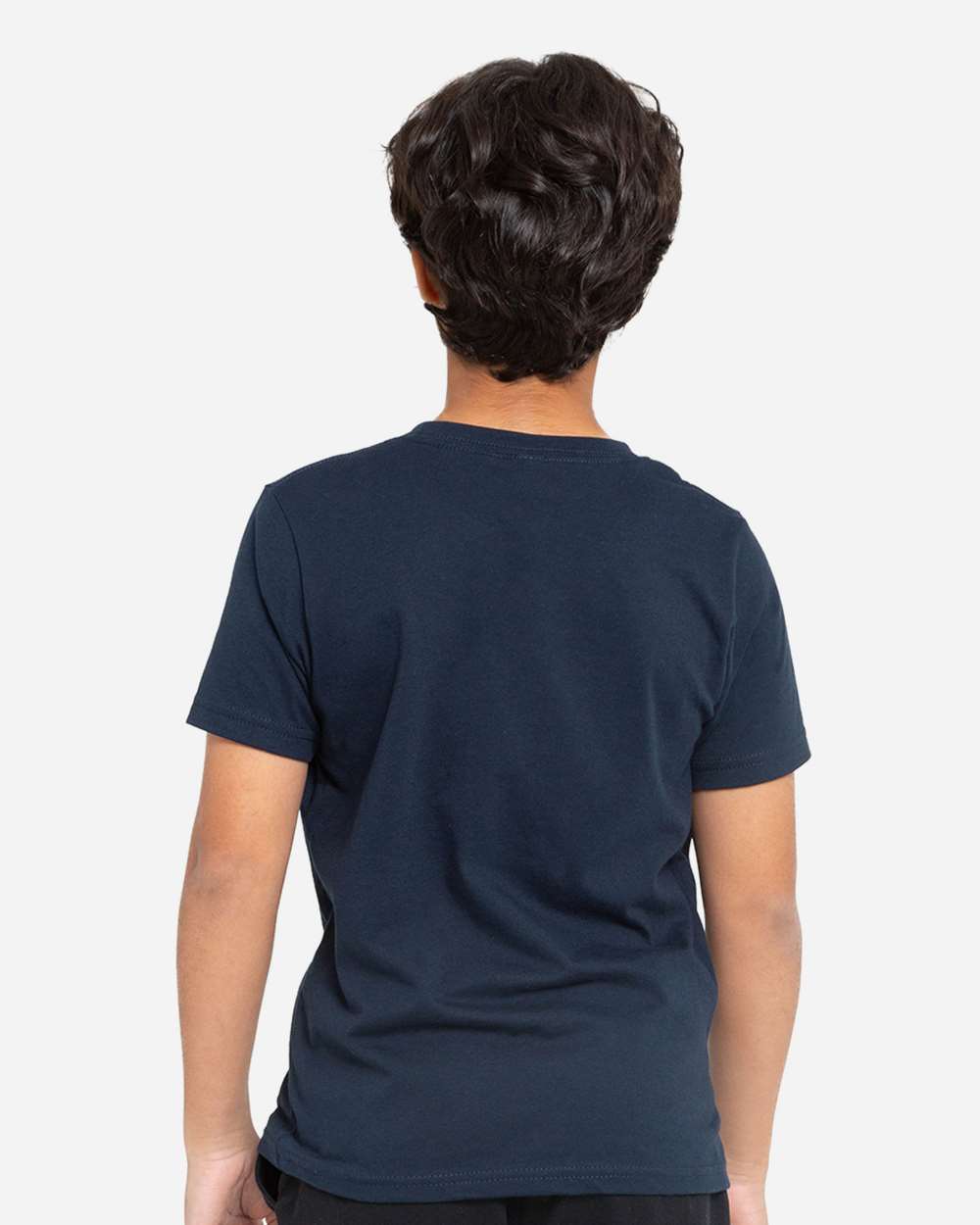Youth Epic Cotton T-Shirt - OnModelBack - B812E0652 - Navy
