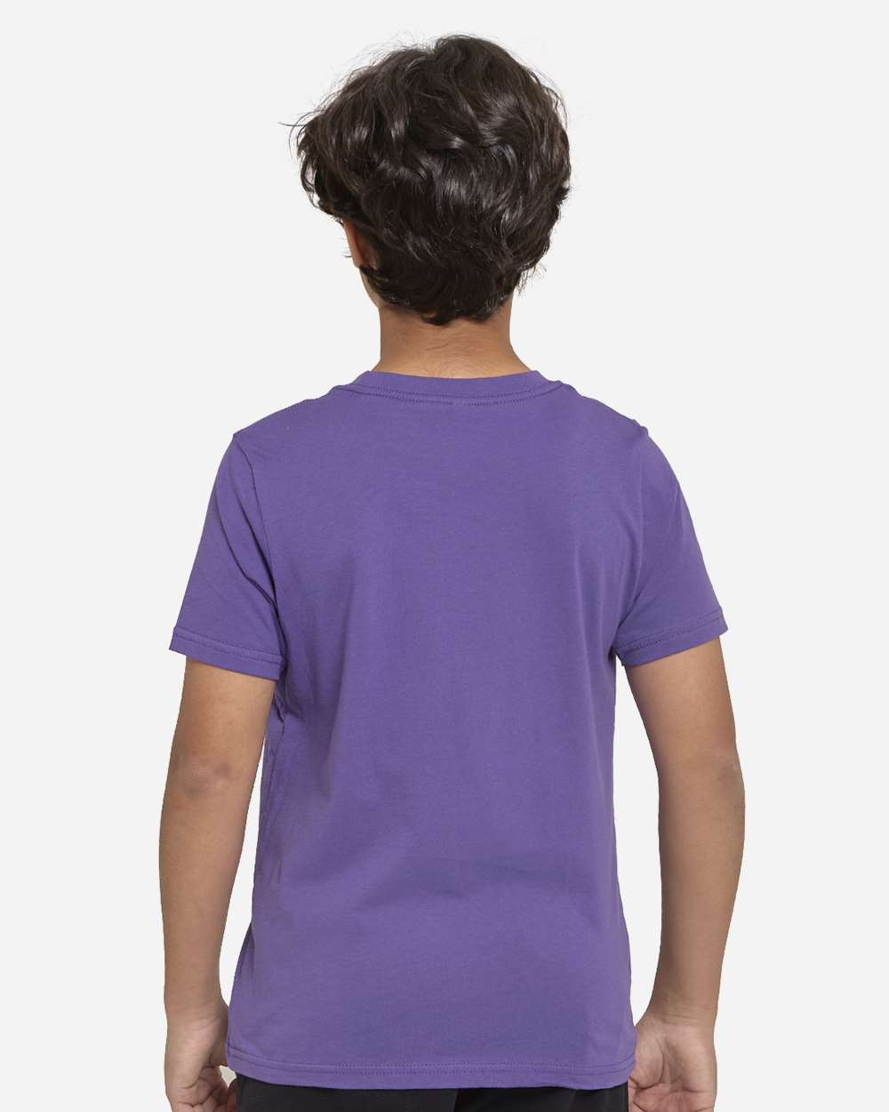 Youth Epic Cotton T-Shirt - OnModelBack - B812E0672 - Purple