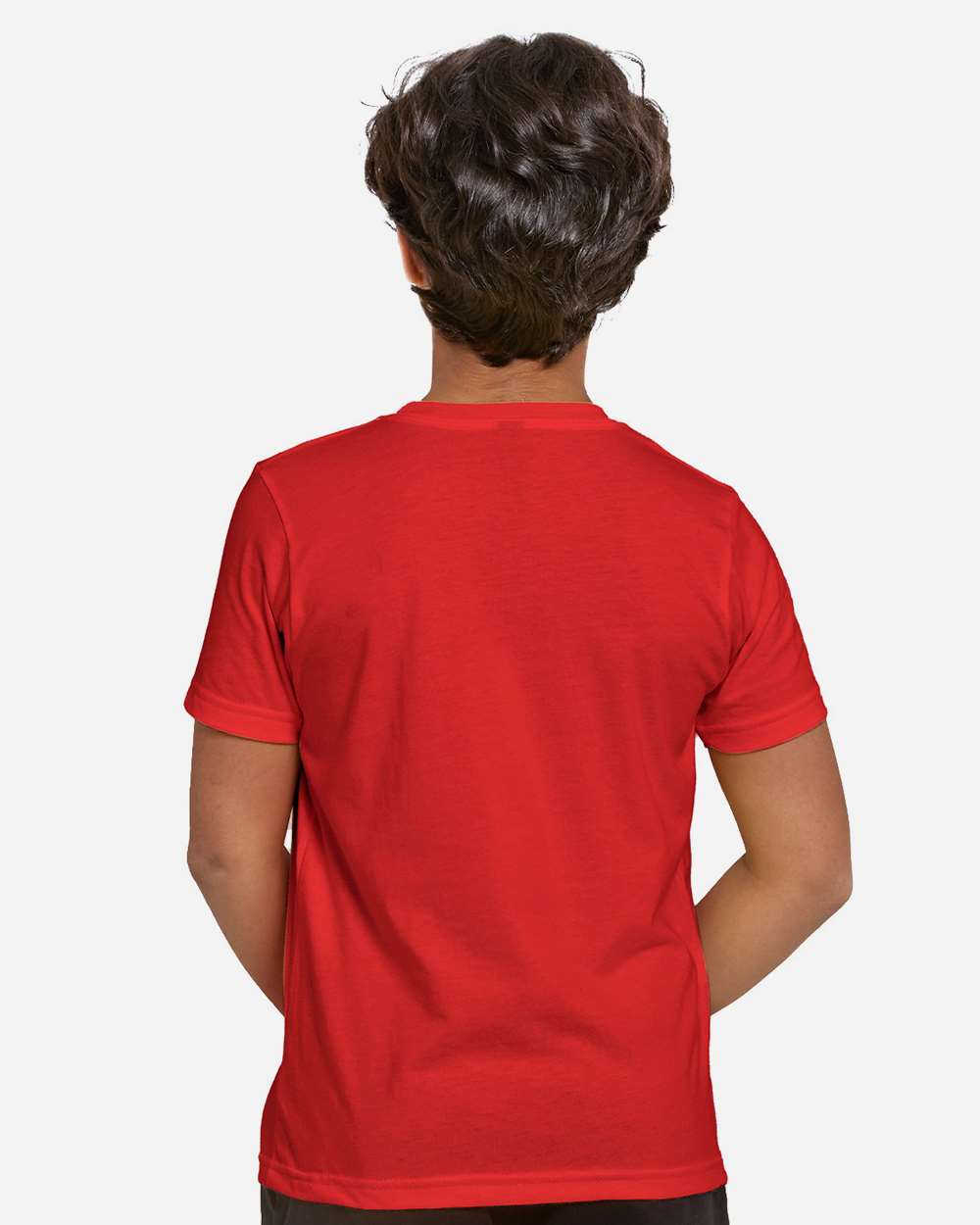 Youth Epic Cotton T-Shirt - OnModelBack - B812E0702 - Red