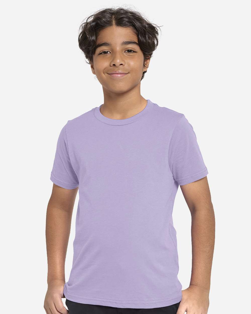 Youth Epic Cotton T-Shirt - OnModelFront - B812E0212 - Lavender