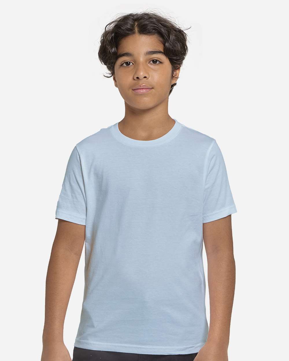 Youth Epic Cotton T-Shirt - OnModelFront - B812E0252 - Light Blue