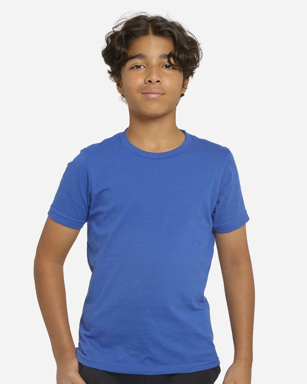 Youth Epic Cotton T-Shirt - OnModelFront - B812E0752 - Royal