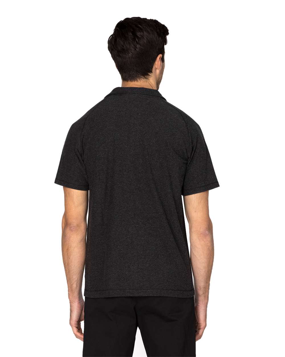 Men's Impact Polo - OnModelBack - B799E0102 - Black Heather