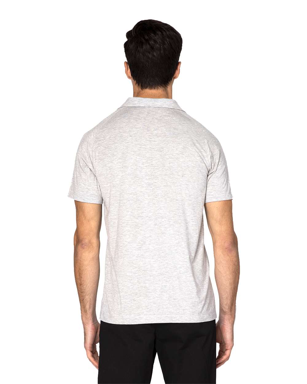 Men's Impact Polo - OnModelBack - B799E0352 - Heather Grey
