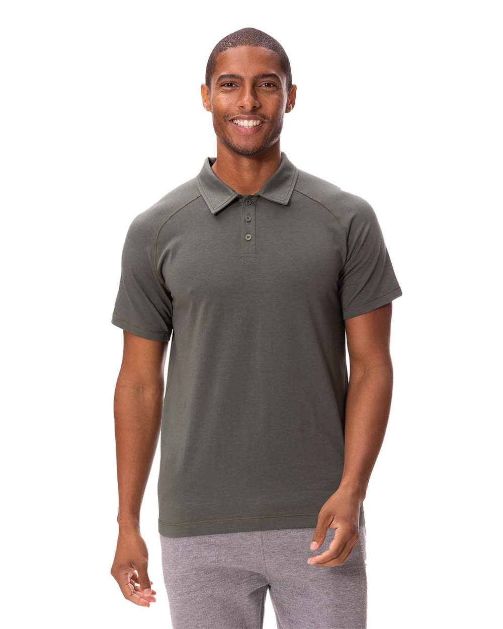 Men's Impact Polo - OnModelFront - B799E0612 - Army
