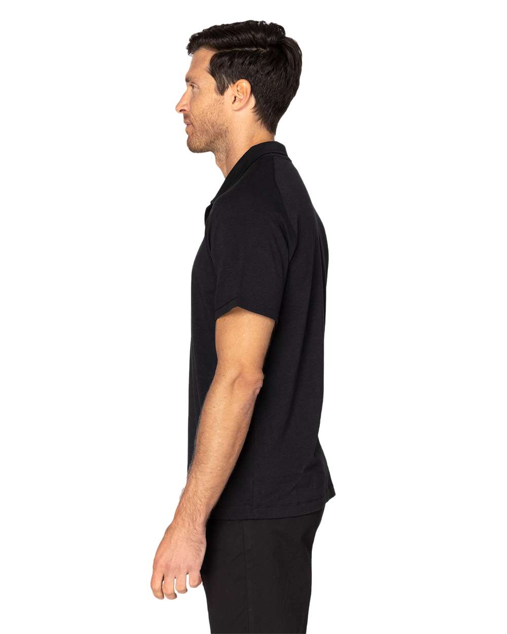 Men's Impact Polo - OnModelSide - B799E0502 - Black