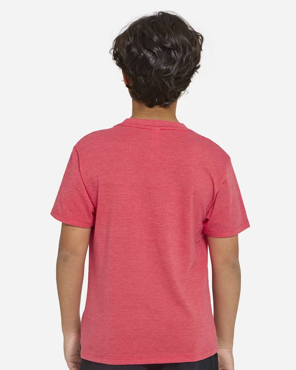 Youth Epic CVC T-Shirt - OnModelBack - B814E0702 - Heather Red