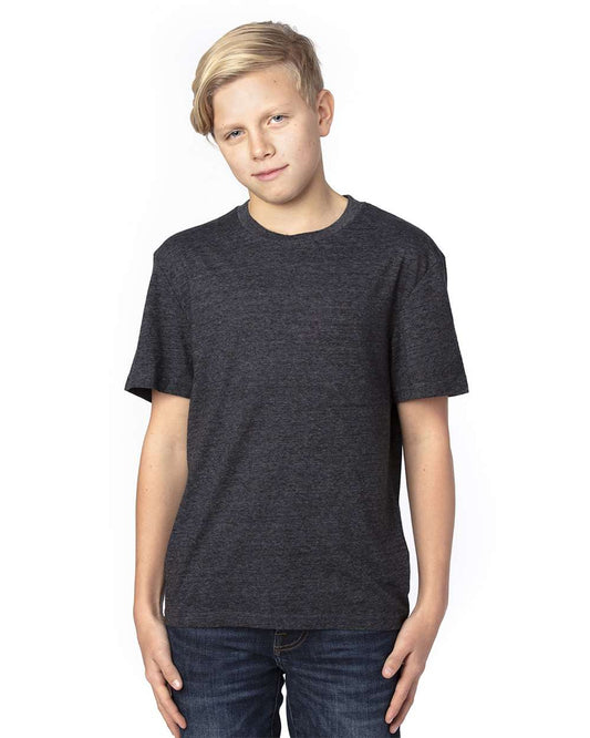 Youth Triblend T-Shirt - OnModelFront - B805E0502 - Black Triblend