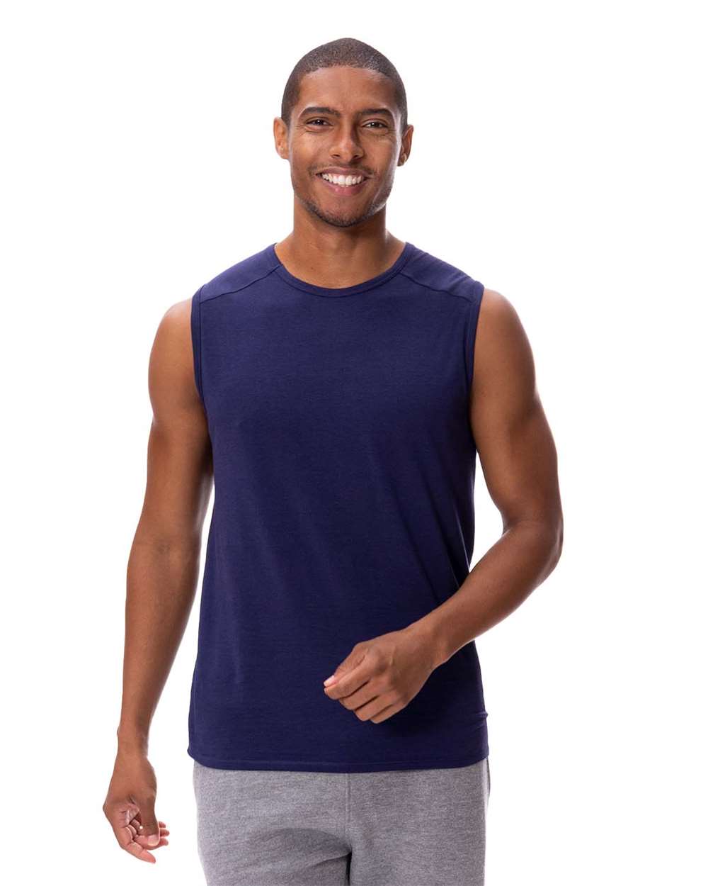 Unisex Impact Tank Top - OnModelFront - B801E0652 - Navy