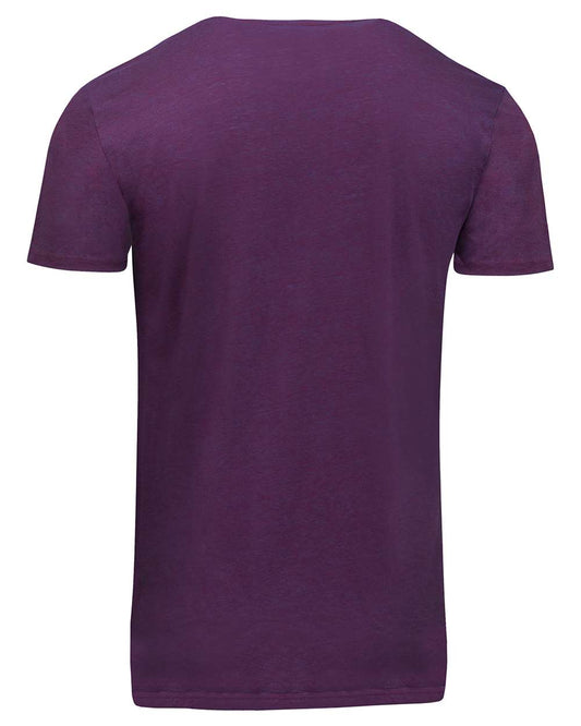 Unisex Cross Dye T-Shirt - Back - B776E0027 - Berry