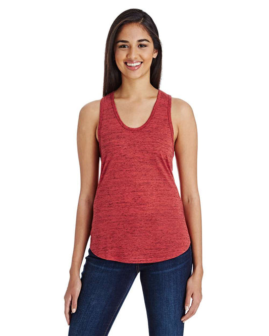Women's Blizzard Jersey Racer Tank Top - OnModelFront - B782E0705 - Red Blizzard