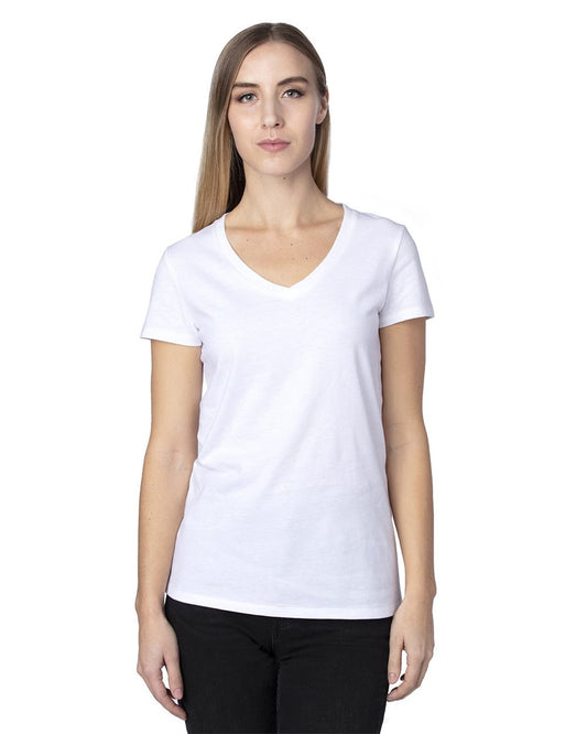 Women's Ultimate CVC V-Neck T-Shirt - styleImage