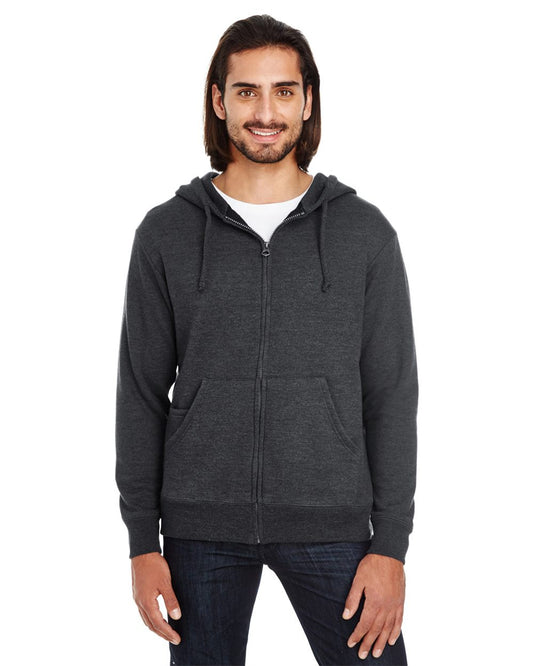 Unisex Tri-Blend French Terry Full-Zip - styleImage