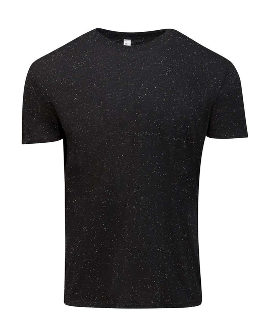 Men's Triblend Fleck T-Shirt - Front - B861E0504 - Black Fleck