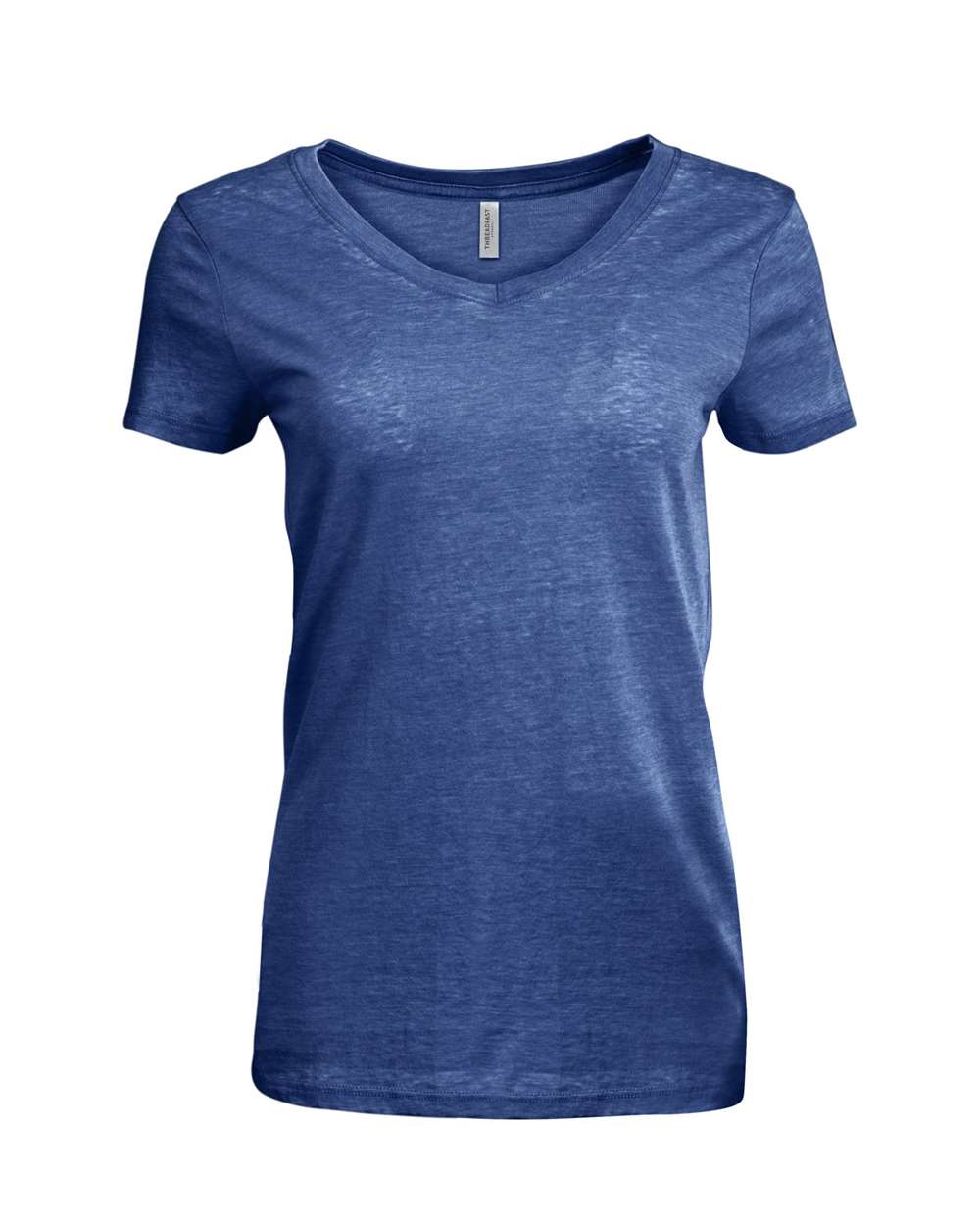 Women's Vintage Dye V-Neck T-Shirt - Front - B865E0653 - Vintage Navy