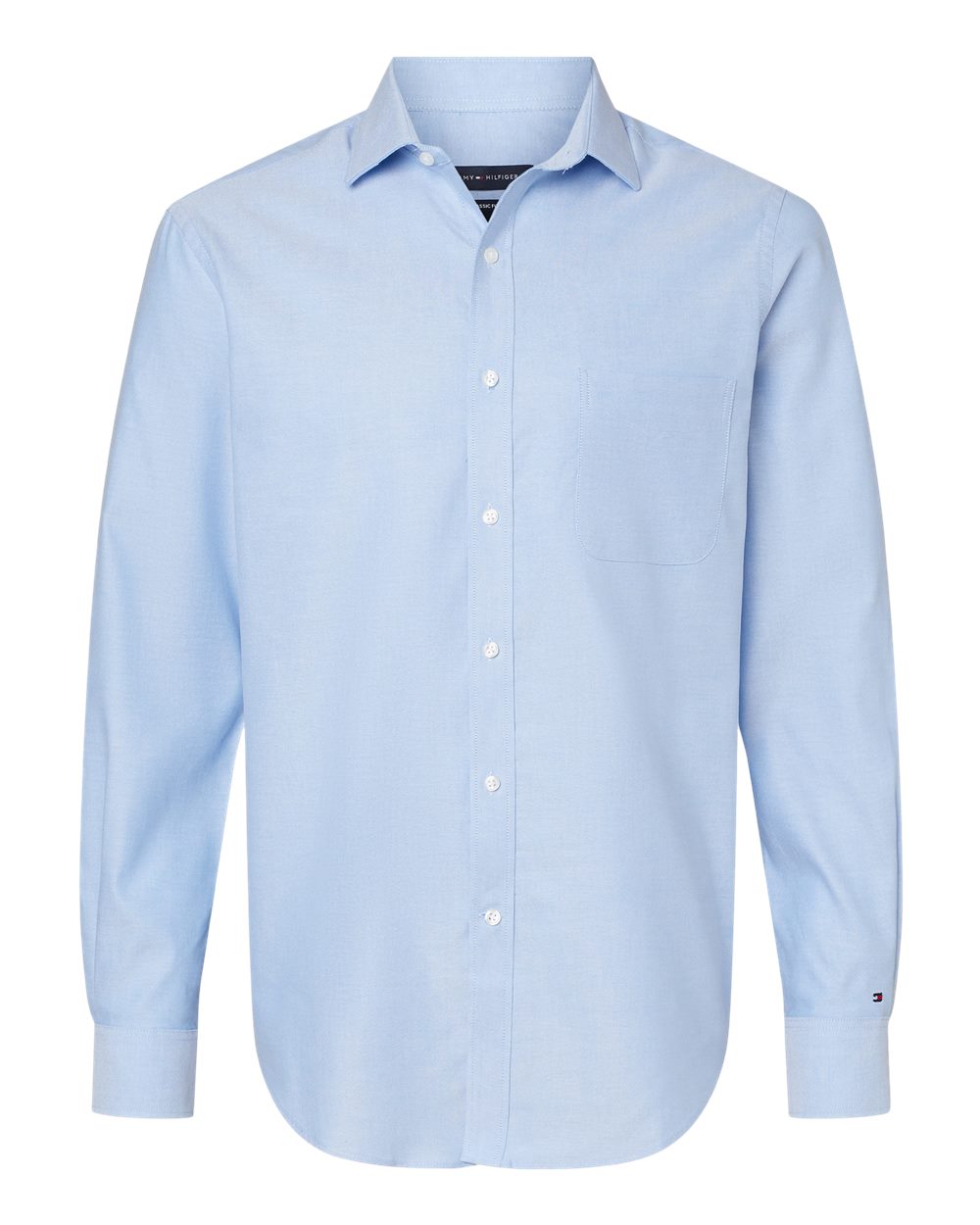 Men's New England Cotton Oxford Shirt - Front - B41213253 - Blue