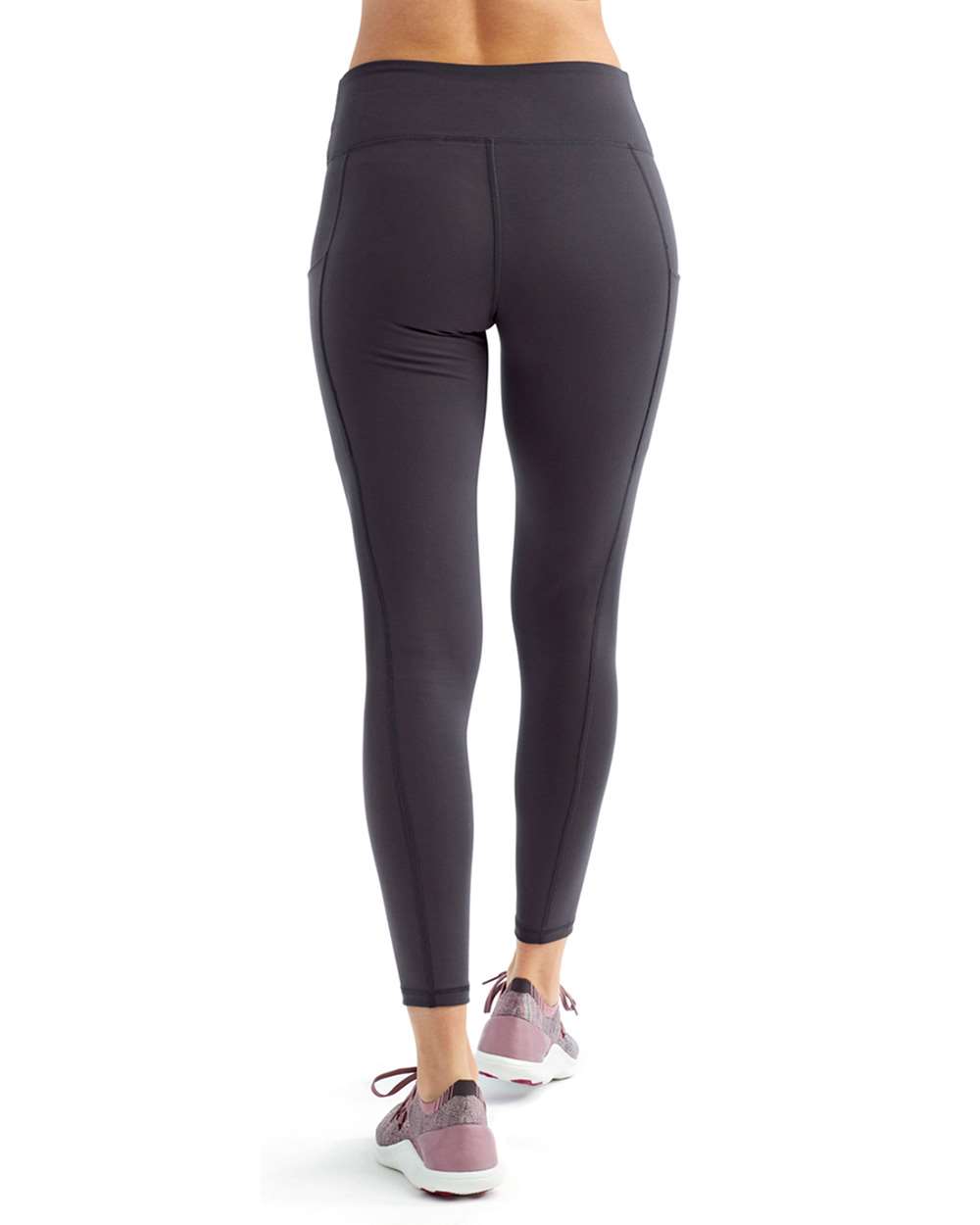 Women's Performance Leggings - OnModelBack - B863A2582 - Charcoal