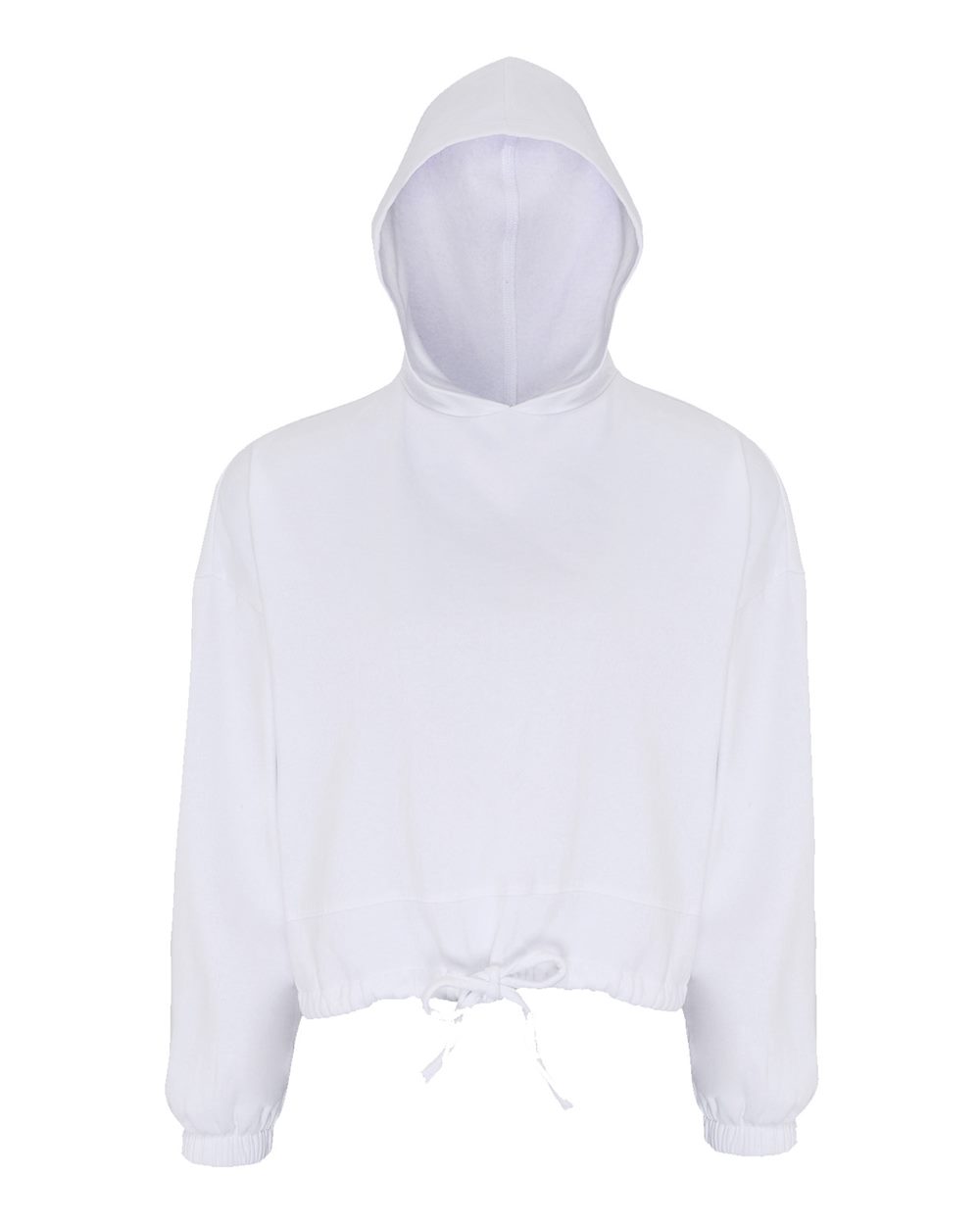 Women's Cropped Maria Hooded Sweatshirt - Front - B855A2002 - White