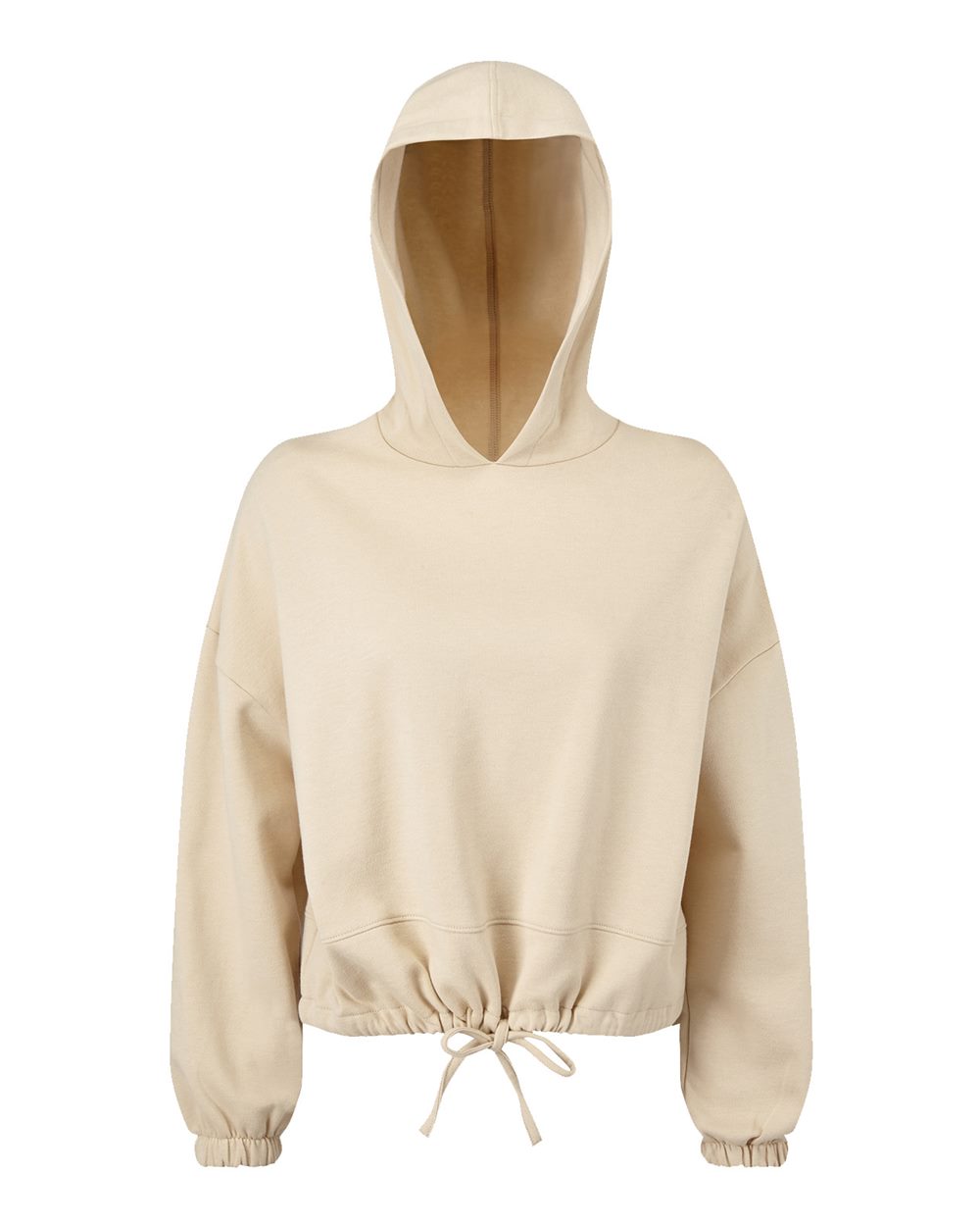 Women's Cropped Maria Hooded Sweatshirt - Front - B855A2242 - Nude