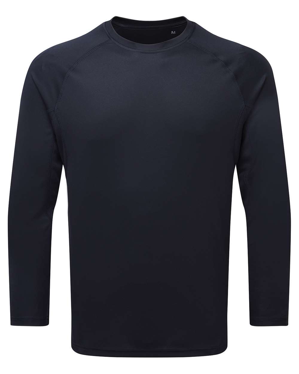 Unisex Panelled Long Sleeve Tech T-Shirt - Front - B850A2652 - French Navy