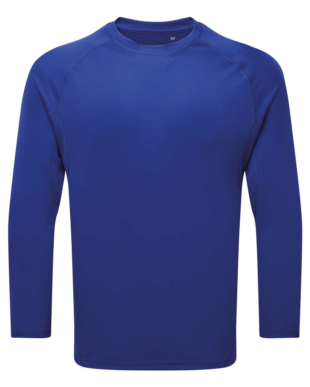 Unisex Panelled Long Sleeve Tech T-Shirt - Front - B850A2752 - Royal