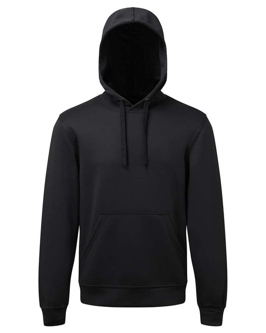 Unisex Spun Dyed Hooded Sweatshirt - Front - B858A2502 - Black
