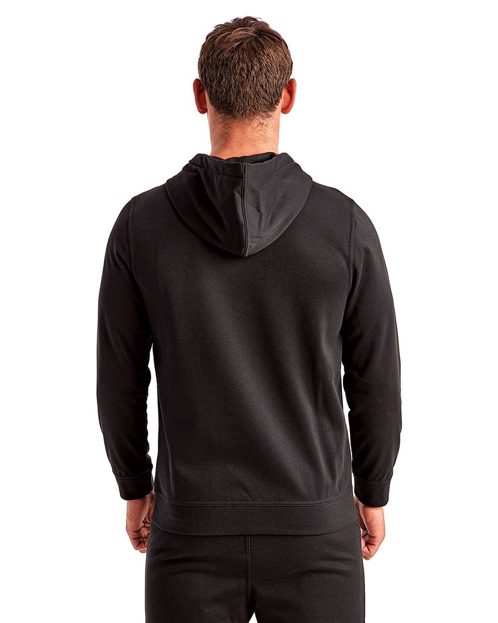 Unisex Spun Dyed Hooded Sweatshirt - OnModelBack - B858A2502 - Black