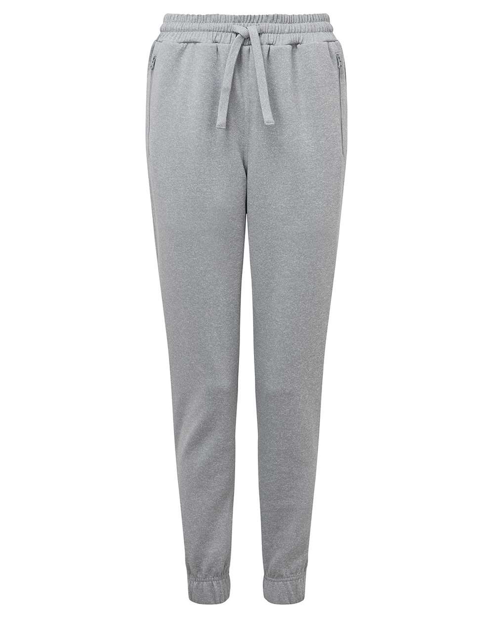 Women's Spun Dyed Joggers - Front - B861A2092 - Grey Melange
