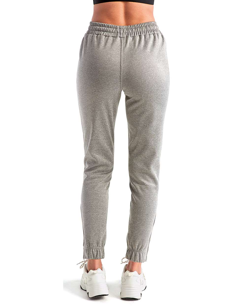 Women's Spun Dyed Joggers - OnModelBack - B861A2092 - Grey Melange