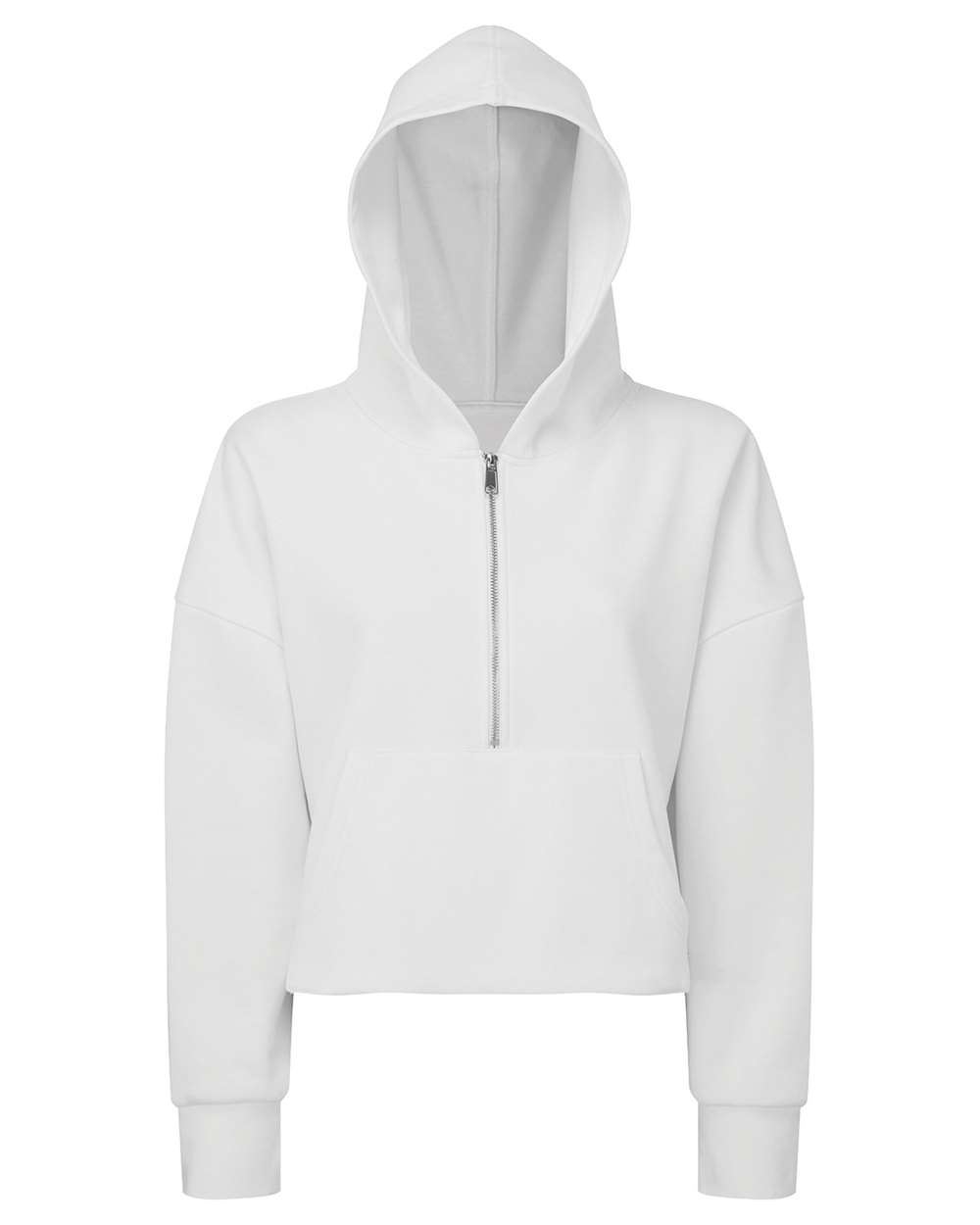 Women's Alice Half-Zip Hooded Sweatshirt - Front - B854A2002 - White